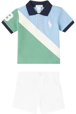 Ralph Lauren Baby cotton polo shirt and shorts set