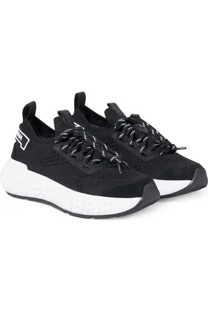 Dolce & Gabbana Embossed logo leather-trimmed sneakers