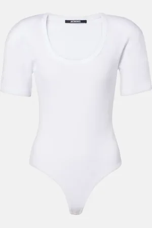 Jacquemus Embroidered cotton bodysuit
