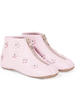 PèPè PÃ¨PÃ¨ Floral-appliquÃ© leather boots