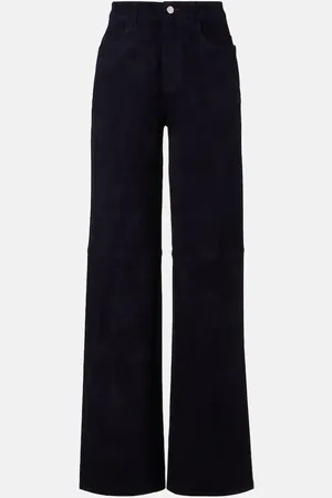 Stouls Mytheo high-rise suede wide-leg pants