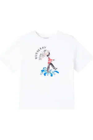 Burberry Printed cotton jersey T-shirt