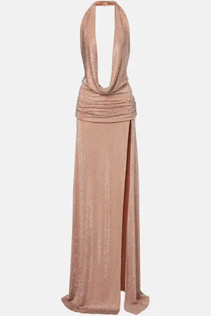 Ilkyaz Ozel Tanit embellished open-back gown
