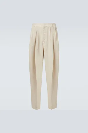 Jacquemus Fernando cotton and linen wide-leg pants