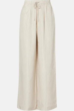 Rohe RÃ³he Striped silk wide-leg pants