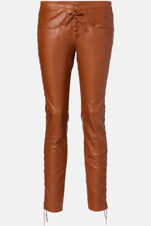 Isabel Marant Cyerra leather slim pants
