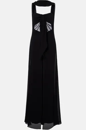 CHRISTOPHER ESBER Reverse draped silk gown