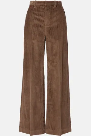 Brunello Cucinelli Monili cotton corduroy wide-leg pants