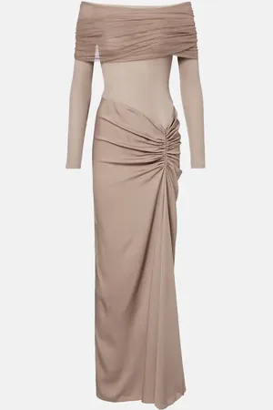 CHRISTOPHER ESBER Sonora off-shoulder jersey gown