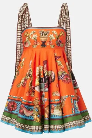 ALÉMAIS AlÃ©mais Rocco printed linen minidress