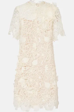 Oscar de la Renta Floral lace minidress