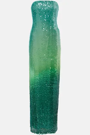 Simkhai Translucent sequined semi-sheer gown