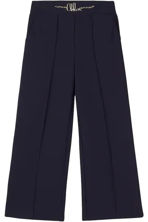 Chloé ChloÃ© Kids Logo wide-leg pants