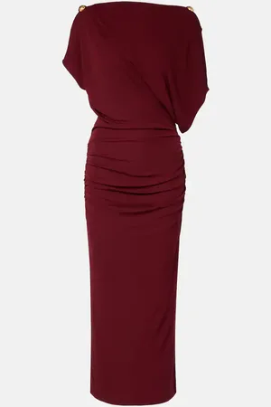 Altuzarra Brina embellished draped jersey gown