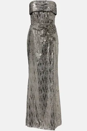 Elie saab Sequined strapless gown