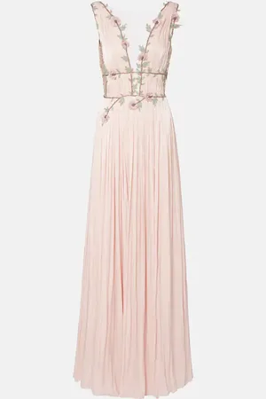 Costarellos Nalina embellished georgette gown