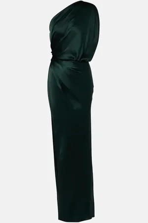 The Sei Draped silk satin gown