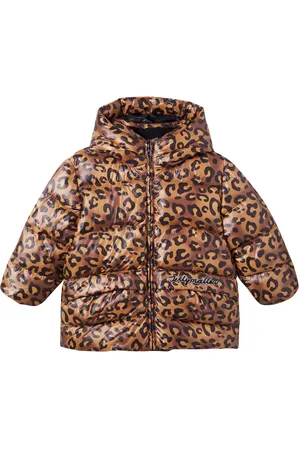 Jelly Mallow Leopard-print down jacket