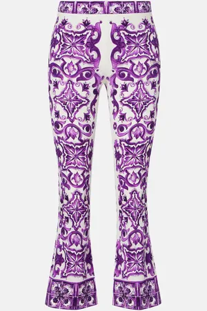 Dolce & Gabbana Majolica silk-blend culottes