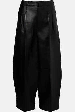 Altuzarra Dash leather barrel-leg pants