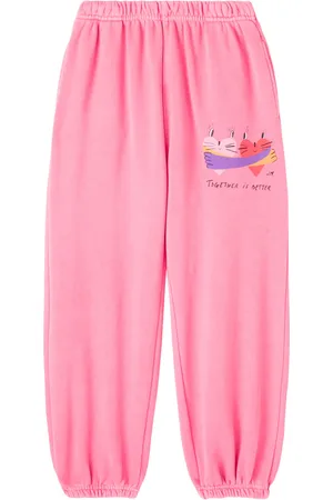 Jelly Mallow Together printed cotton sweatpants