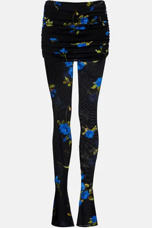 BLUMARINE Floral jersey leggings
