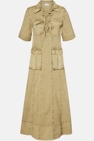 Ganni Denim maxi dress