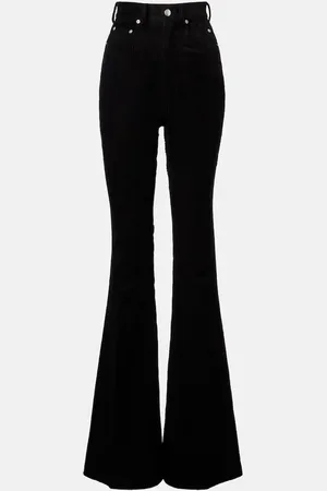 Rick Owens Bolan cotton and linen corduroy flared pants