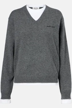 Miu Miu Layered cashmere sweater