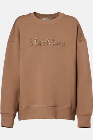Max Mara Monza cotton-blend jersey sweatshirt