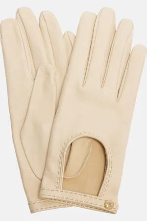 VALENTINO GARAVANI VLogo cutout leather gloves