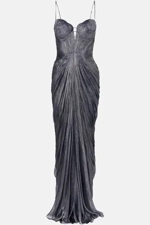 MARIA LUCIA HOHAN Cecilia silk tulle corset gown
