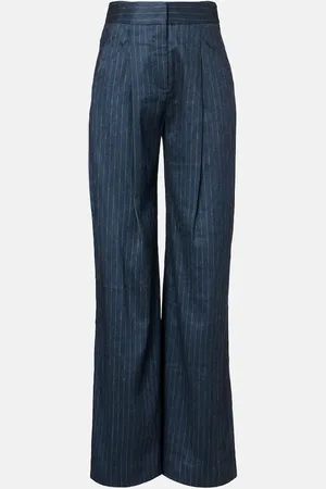 VERONICA BEARD Rimini linen-blend wide-leg pants