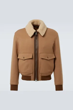 Tom Ford Shearling-trimmed virgin wool blouson