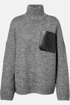 J.W.Anderson Wool and alpaca-blend turtleneck sweater
