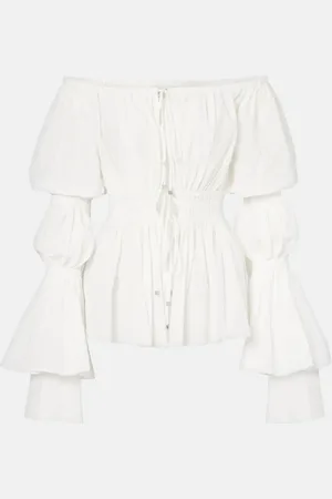 BLUMARINE Cutout off-shoulder top