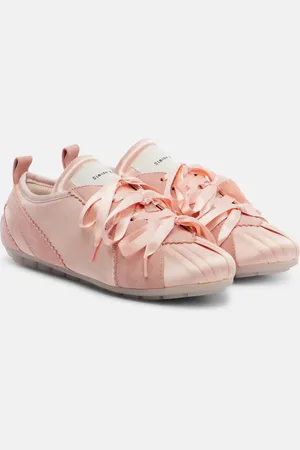 Simone Rocha Ballerina Grip satin and suede sneakers