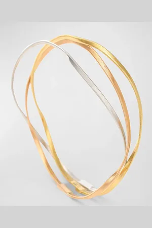 Marco Bicego Marrakech 18K Three Strand Coiled Rigid Bangle
