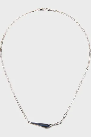 STEPHEN WEBSTER Slimline Shard Linked Choker with Falcons Eye Quartz