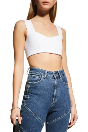 A.L.C. Jordana Seamed Cropped Bra Top