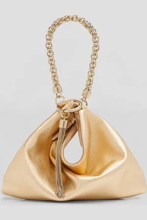 Jimmy Choo Callie Metallic Chain Top-Handle Bag