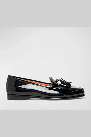 santoni Andrea Patent Tassel Loafers