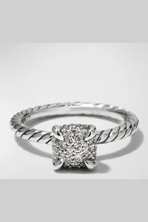 David Yurman Chatelaine Full Pave Ring in Silver
