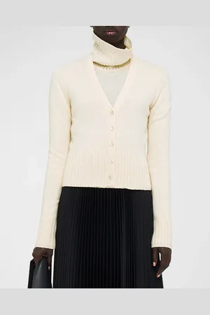 Joseph Cashmere Button-Down V-Neck Cardigan