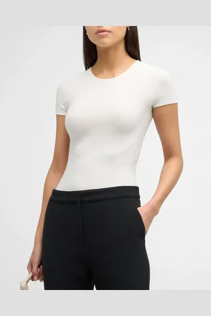 Giorgio Armani Scoop-Neck Short-Sleeve Ribbed Tee