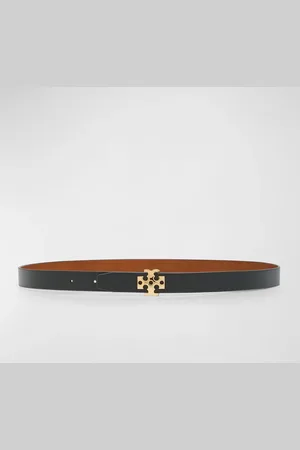 Tory Burch Logo Leather Belt