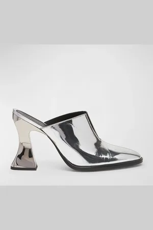 Bottega Veneta Cha Cha Metallic Leather Mules