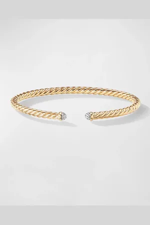 David Yurman 4mm Cable Flex Bracelet in 18K Gold