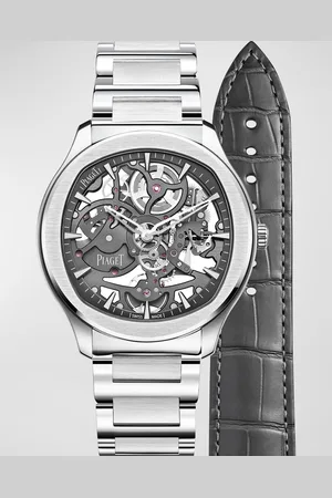 PIAGET Polo 42mm Stainless Steel Grey Skeleton Watch