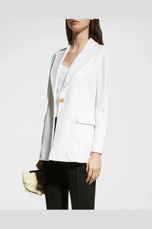 ROSETTA GETTY Jersey Single-Breasted Blazer